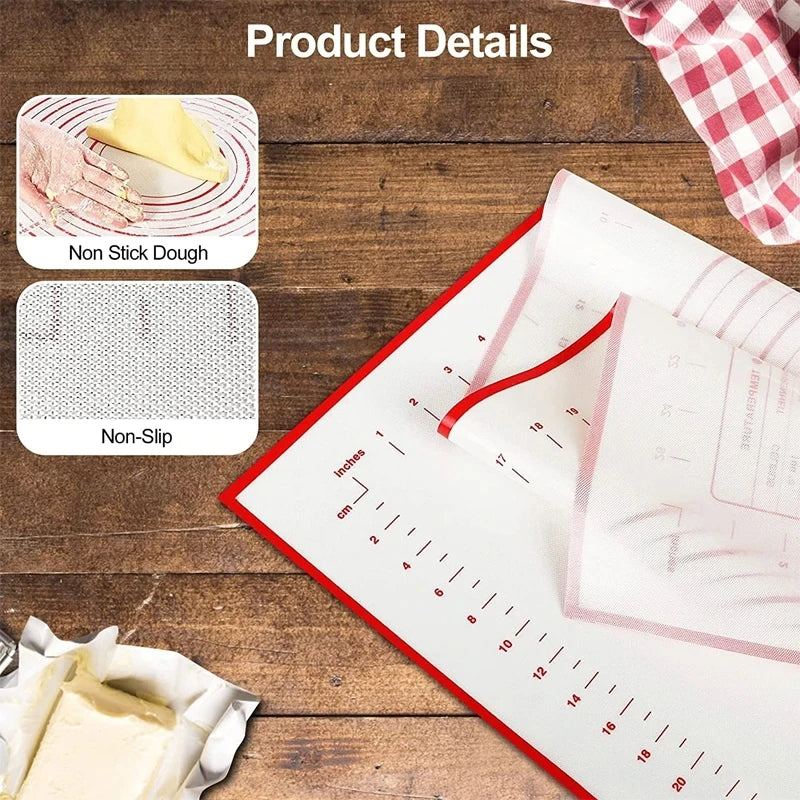 Belro silicone baking mat measuring 80x60cm for kitchen and cookware use, ideal for baking and non-stick food preparation.