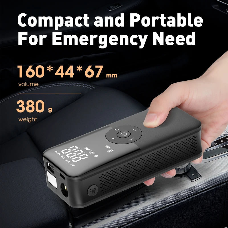 Belro portable tire inflator with rechargeable battery, compact and easy to use for home and garden tire inflation tasks.