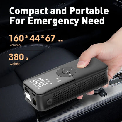 Belro portable tire inflator with rechargeable battery, compact and easy to use for home and garden tire inflation tasks.