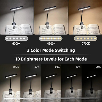 Belro LED Book Light for office and stationery, compact design with adjustable brightness for reading and workspace illumination.