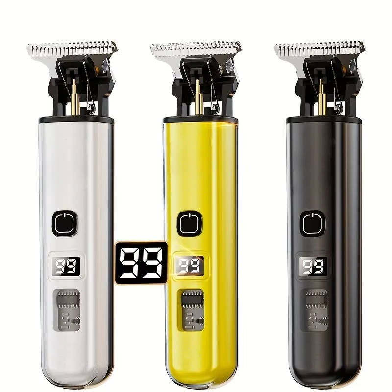 Belro cordless professional hair clippers with attachment guards, designed for precise hair cutting and styling.