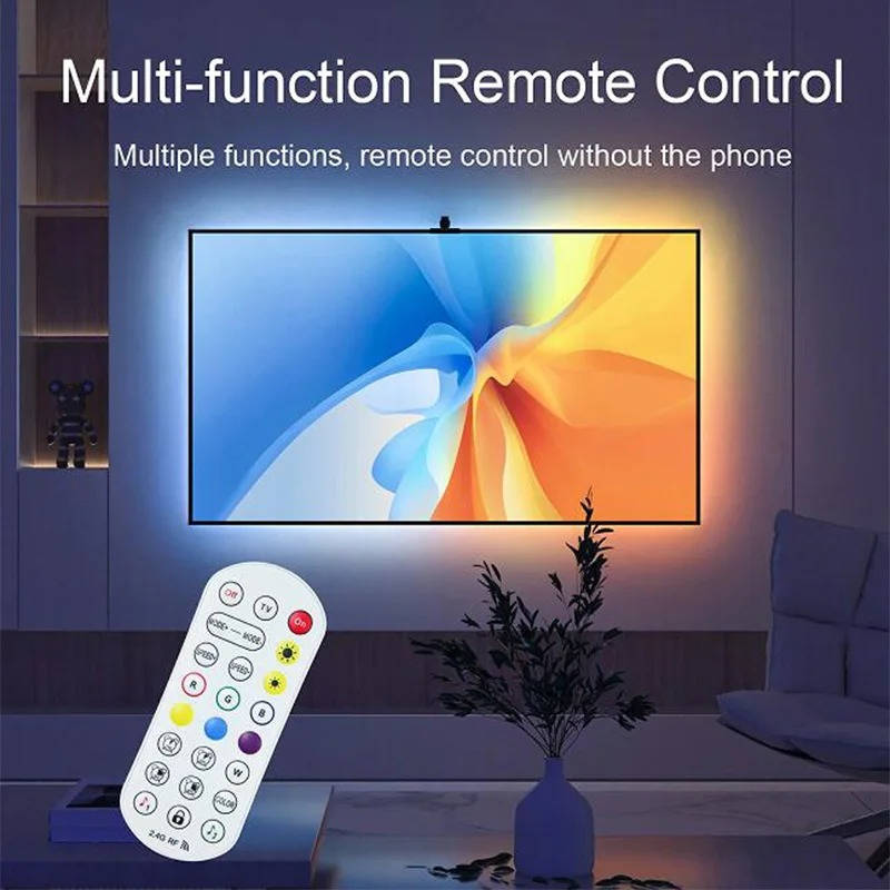 Belro LED strip backlight for TV, flexible electronic lighting strip with colorful LEDs for enhanced home entertainment setup