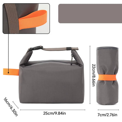 Belro insulated lunch bag with adjustable strap and front pocket, ideal for keeping food fresh and portable.