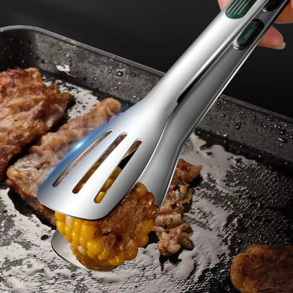 Belro professional kitchen tongs with stainless steel handles and silicone tips, ideal for cooking and serving in the kitchen.