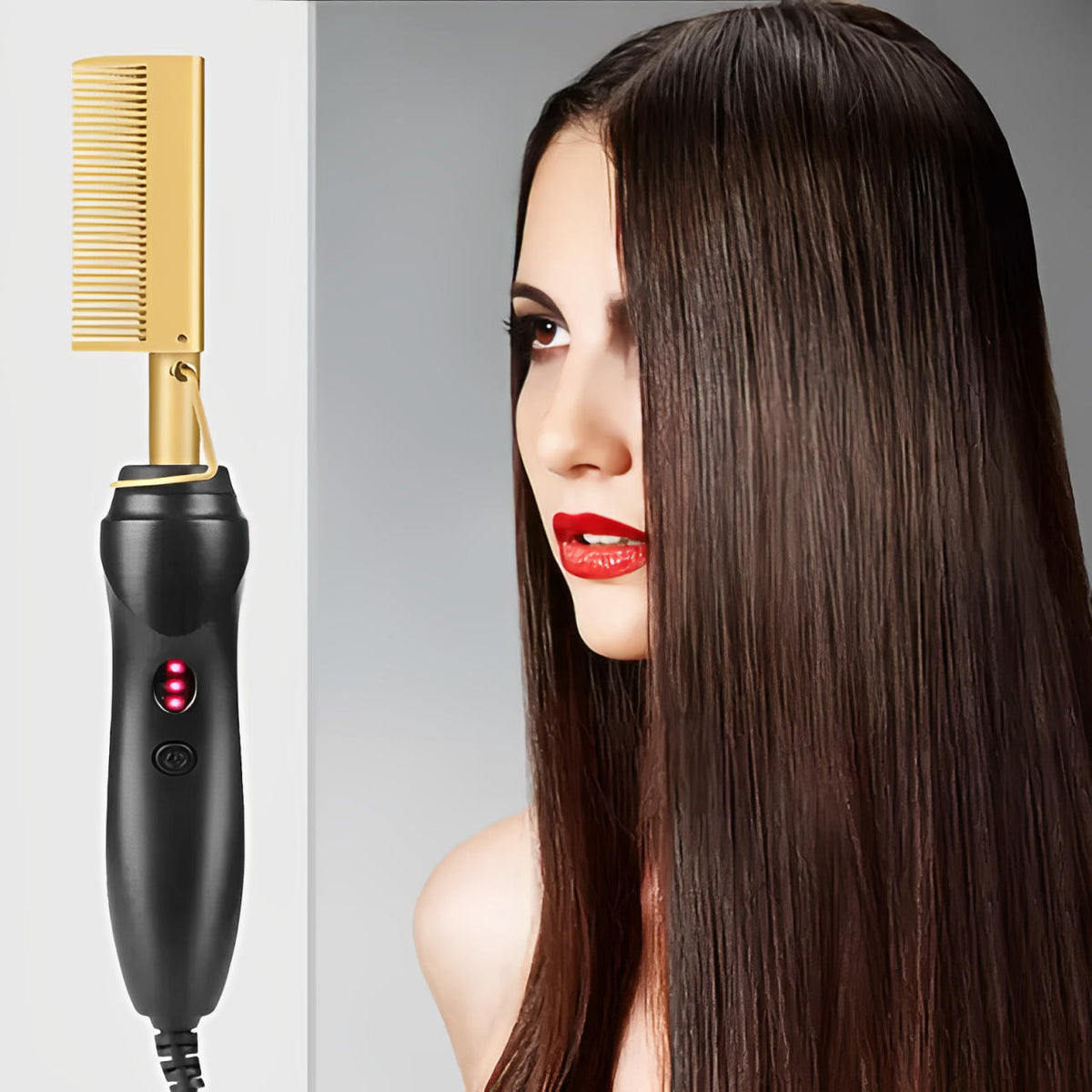 Belro hot comb for black, thick, and coarse hair, designed for smooth styling and hair care.
