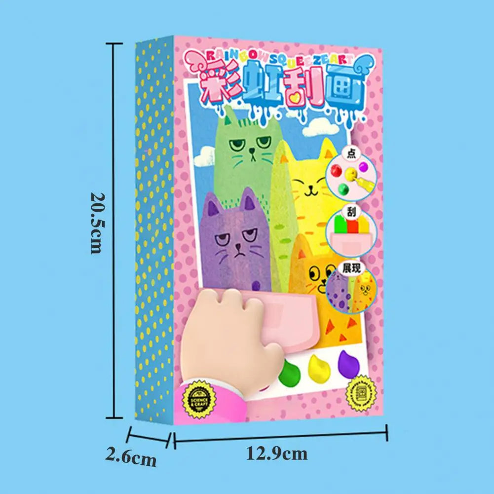 Kids Squeegee Art Kit from Belro with colorful squeegees and art supplies, designed for creative children's art projects.