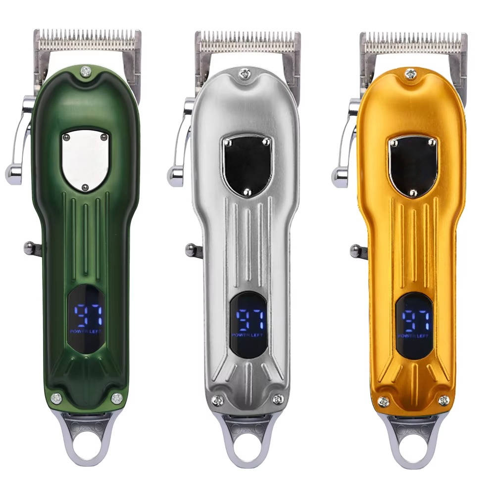 Belro professional dog hair clipper with all-metal body, rechargeable and suitable for grooming pets.