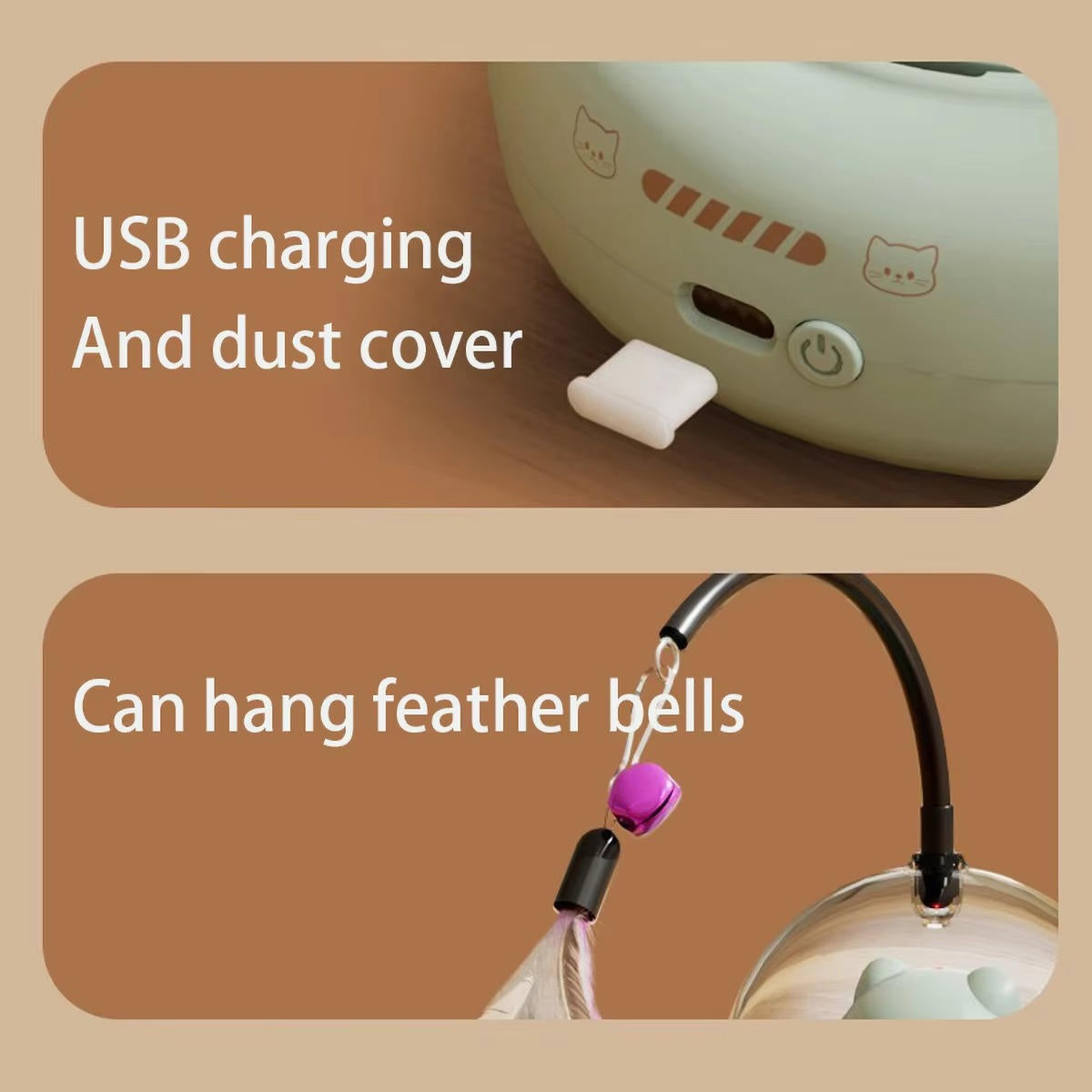 Belro Smart Interactive Cat Toy with colorful moving parts designed to entertain and engage cats during playtime.