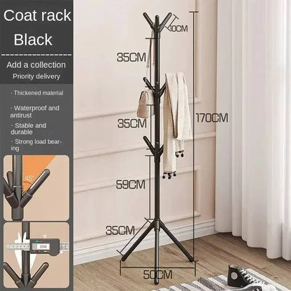 Belro floor standing clothes rack for men, featuring a sturdy metal frame with hanging space and storage shelves for organized clothing.