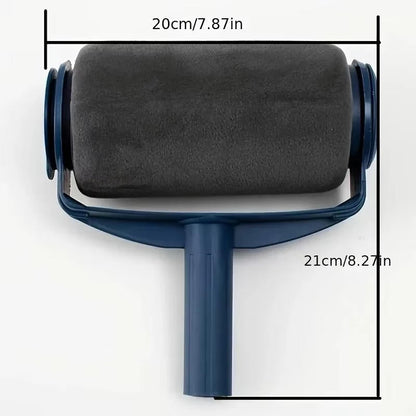 Belro self priming paint brush roller for smooth application, shown in close-up with a comfortable handle and vibrant paint coverage.