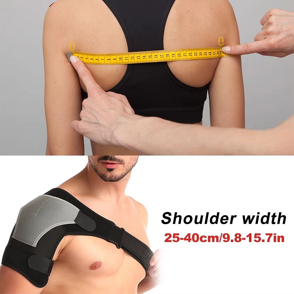 Belro shoulder brace for support and stability, featuring adjustable straps and breathable material for comfortable wear.