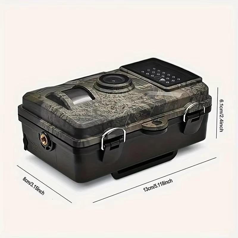 Belro night vision outdoor wildlife camera mounted on a tree, capturing images of animals in natural outdoor environment.