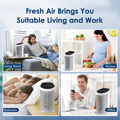 Belro HEPA filter for air purifiers, indoor use, 200 sq ft, 99.9% removal of airborne particles, replacement filter for home electronics