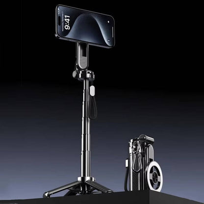 Belro 4-in-1 multifunctional magnetic selfie stick with extendable handle, phone clip, and built-in tripod for versatile photography.