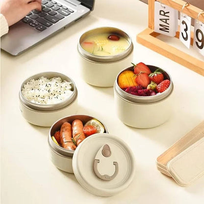 Belro stainless steel insulated lunch box with full set of lunch bags and containers, featuring a sleek, durable design for food storage