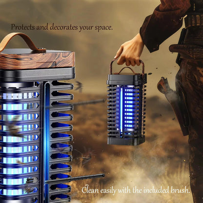 Belro outdoor fly bug zapper for pest control, with a grid design and hanging hook for outdoor home and garden use.