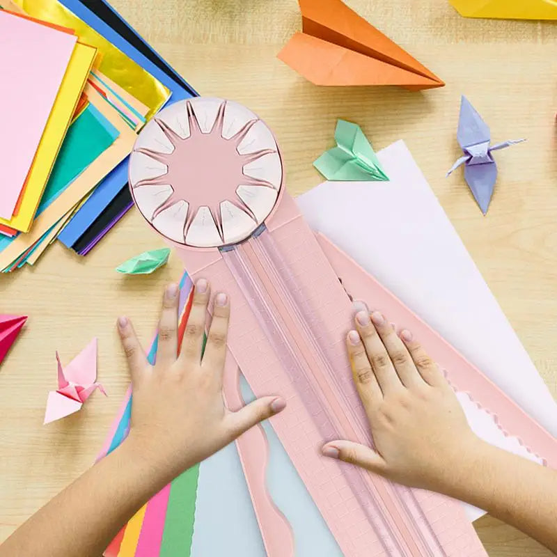 Belro 12-in-1 trimmer paper cutter designed for clothing and fabric, featuring multiple cutting options for precise trimming.