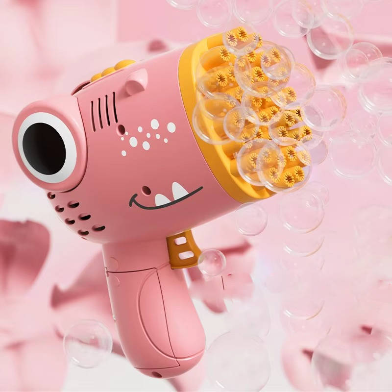Belro Bubble Gun Toy for outdoor play, colorful plastic toy designed for fun bubble-blowing activities.