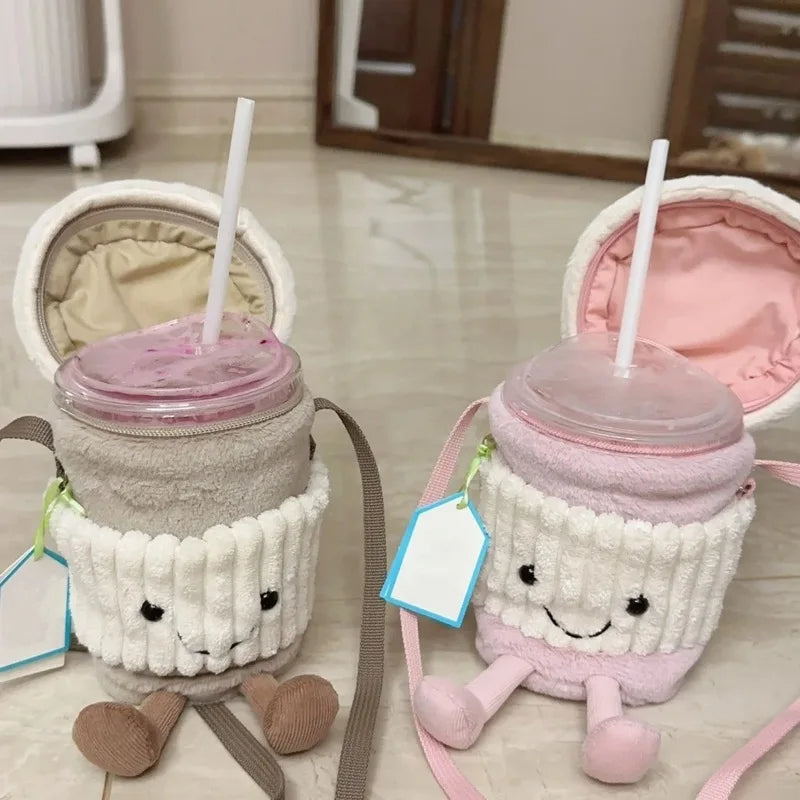Belro Trendy Coffee Milk Tea crossbody bag with adjustable strap and stylish design, perfect for everyday accessories.