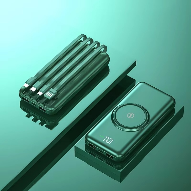 Belro 20000mAh portable charger power bank with multiple USB ports and digital display for easy power monitoring.