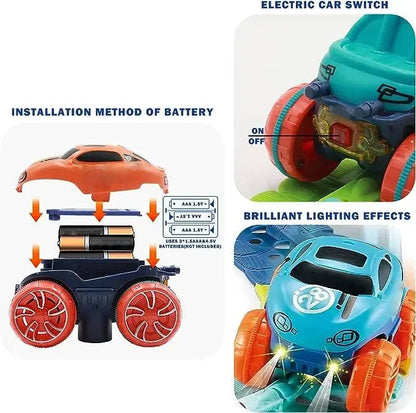 Belro Anti Gravity Race Track for Kids, automotive toy with colorful tracks and miniature race cars in a play setting