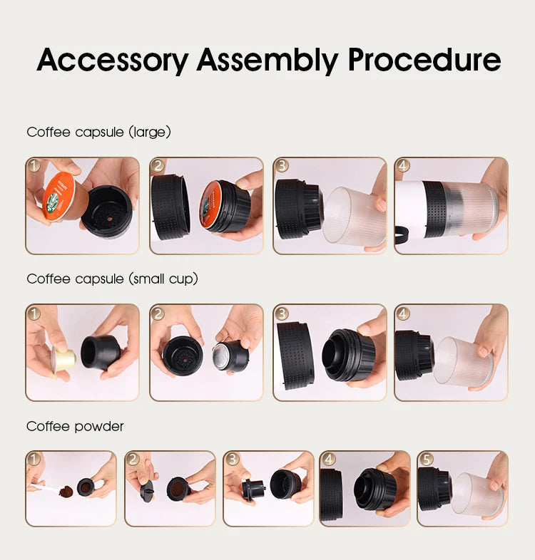 Belro portable coffee maker espresso machine with compact design and digital controls for quick brewing at home or on the go.