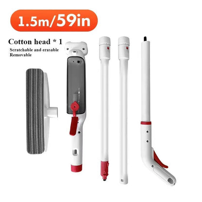 Belro long handle telescopic window cleaner with adjustable extension arm and cleaning head for easy outdoor window washing