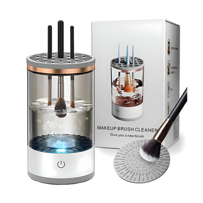 Belro 3-in-1 electric cosmetic brush cleaner machine for makeup brushes, in a sleek, compact design for efficient cleaning.