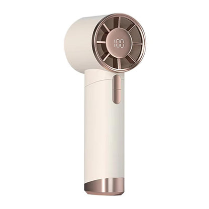 Belro portable hand-held fan for outdoor use, compact and lightweight, ideal for cooling on the go in the home and garden.