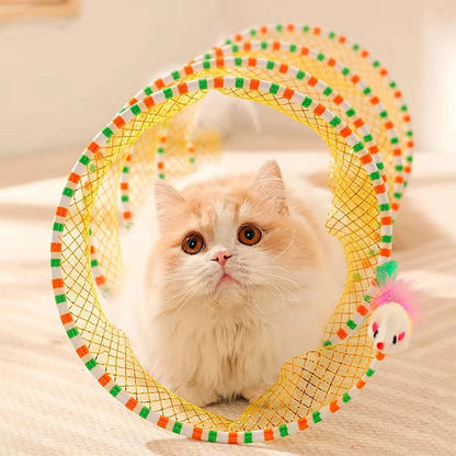 Belro cat hunting toys with colorful feathers and strings to engage and entertain feline pets.