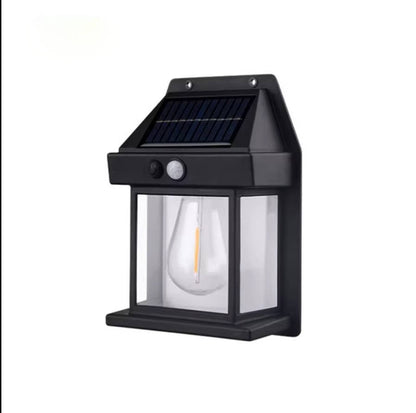Belro 2-set solar wall lamps for outdoor use, weather-resistant LED lights illuminating garden walls and pathways.