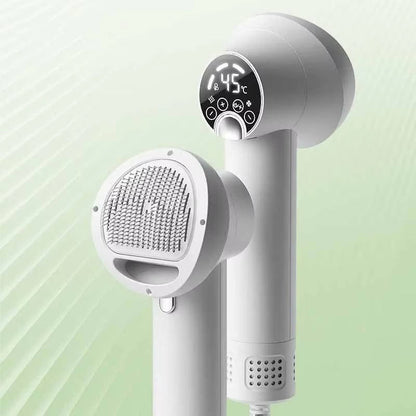 Belro pet hair dryer with ergonomic handle and adjustable temperature settings, suitable for grooming pets at home.