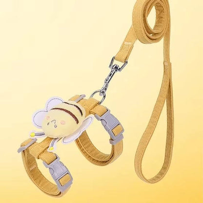 Belro cat collar and harness set with adjustable straps and metal buckle, suitable for small pets to ensure comfort and security