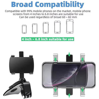 Belro car phone dashboard holder mounted on a vehicle dashboard, compatible with electronic devices for hands-free use.