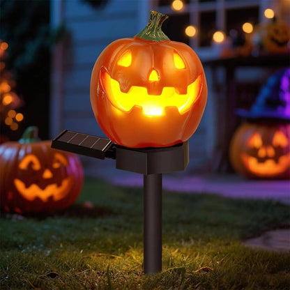 Belro Light Up Pumpkin Halloween pathway lights for outdoor home and garden decor, featuring illuminated orange pumpkin designs.