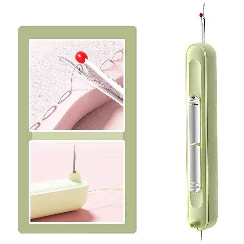Belro needle threader and seam ripper tool for men's clothing, with a compact design and ergonomic handle for easy sewing repairs.