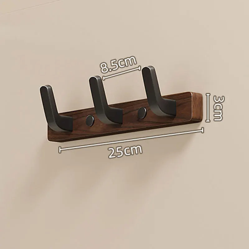 Belro minimalist wall-mounted coat hook with wooden and metal design, perfect for hanging jackets and coats in entryways.