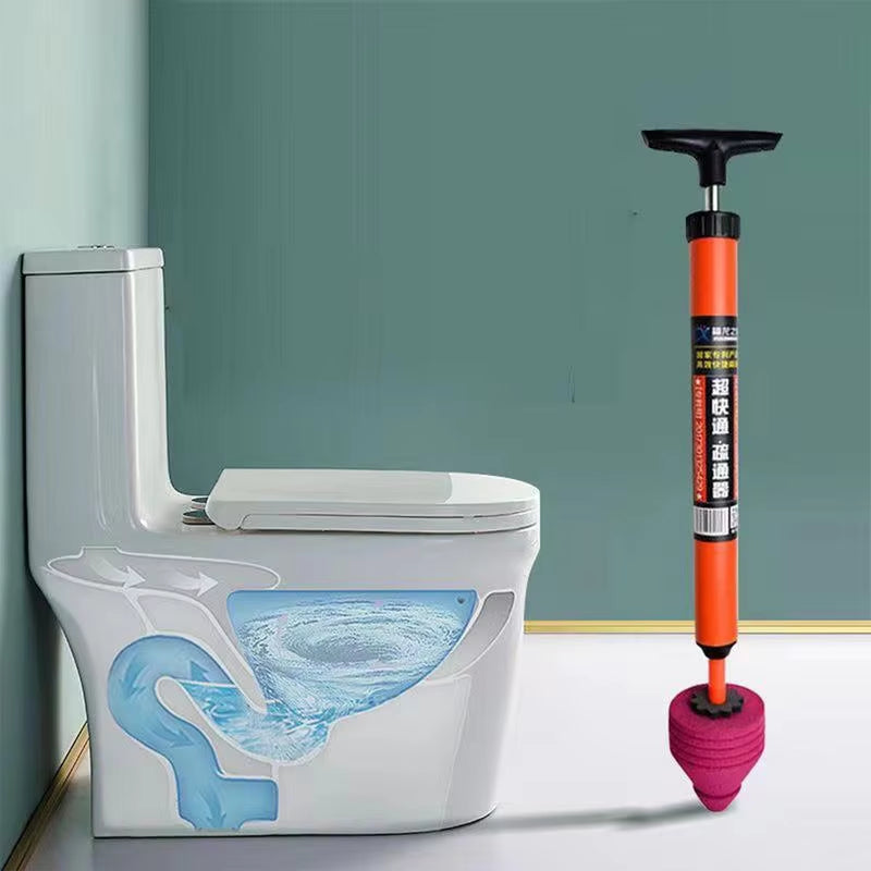 Mivoza high-pressure drain cleaner with three adapters for bathroom and plumbing, clearing blockages without chemicals.