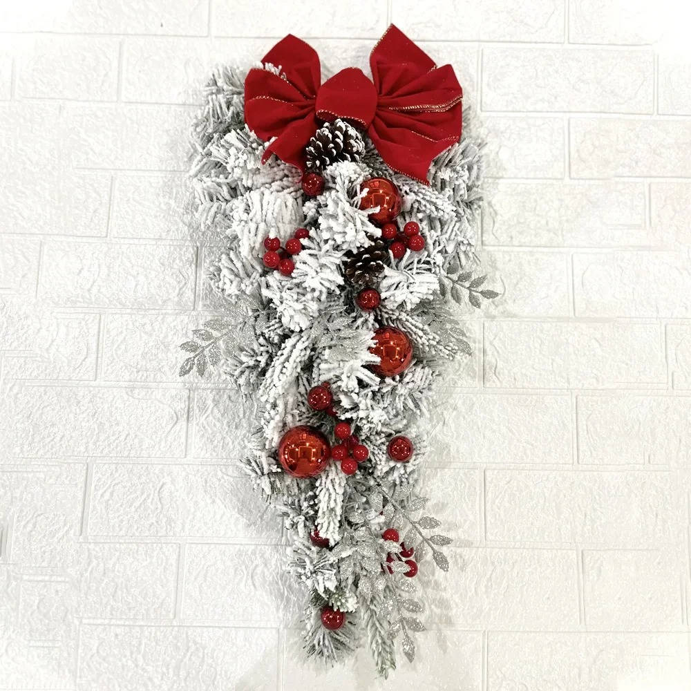 Belro Christmas door decorations full set with festive holiday ornaments and greenery for home holiday decor.