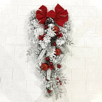 Belro Christmas door decorations full set with festive holiday ornaments and greenery for home holiday decor.