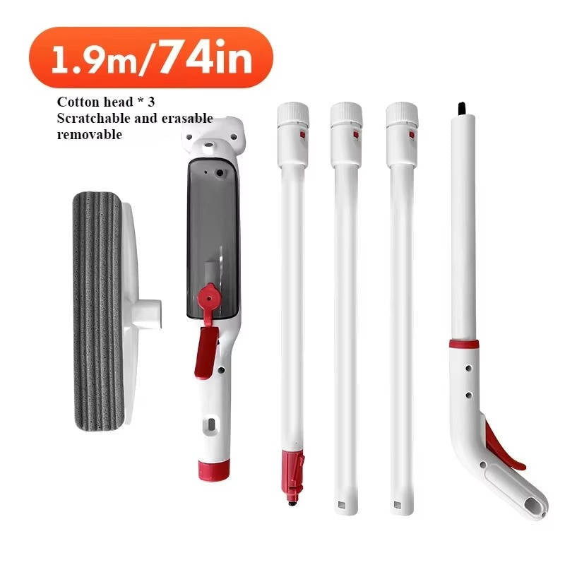 Belro long handle telescopic window cleaner tool with adjustable extension for easy outdoor and indoor glass cleaning.