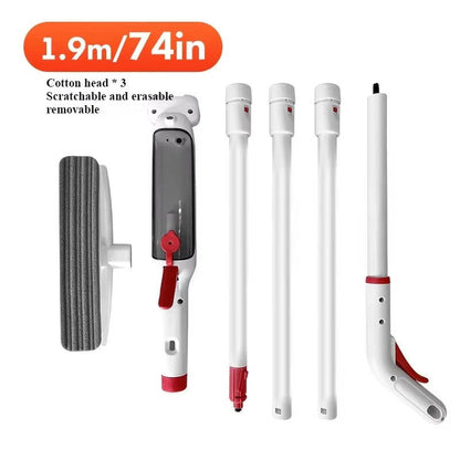 Belro long handle telescopic window cleaner tool with adjustable extension for easy outdoor and indoor glass cleaning.