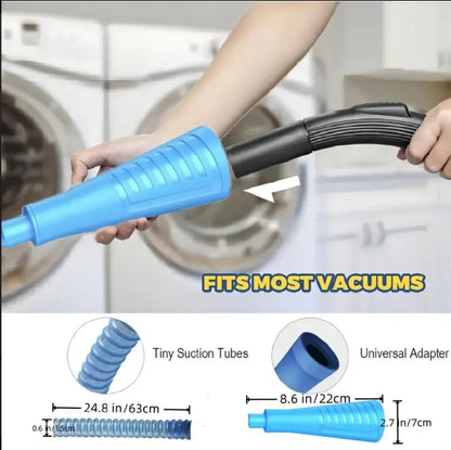 Belro Dryer Vent Cleaner Kit for home use, featuring flexible brushes and cleaning tools for vacuum dryer vents.