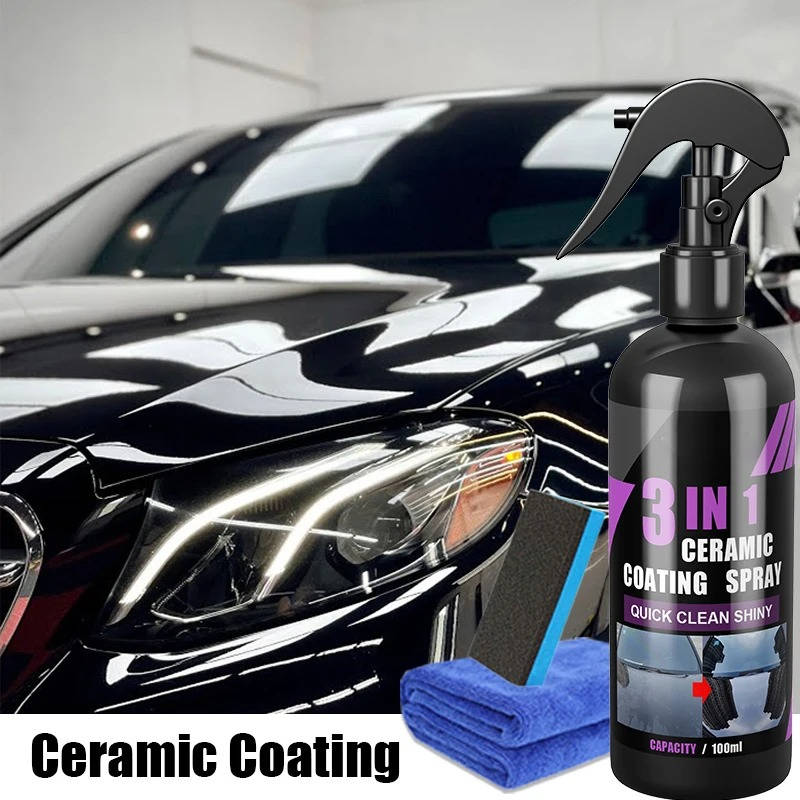 Belro ceramic coating for cars applied on vehicle surface, showcasing a shiny, smooth finish for superior car protection and gloss.