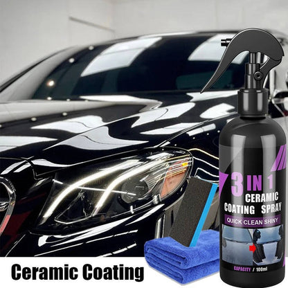 Belro ceramic coating for cars applied on vehicle surface, showcasing a shiny, smooth finish for superior car protection and gloss.