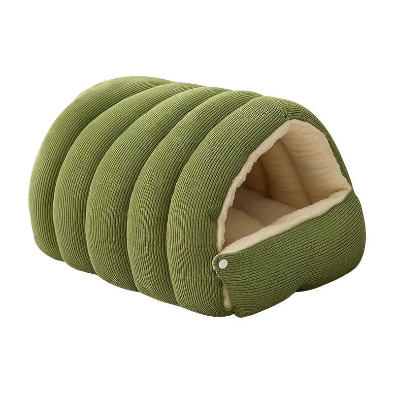 Belro washable winter cat bed with removable cover, cozy enclosed design, ideal for keeping cats warm and comfortable during winter.