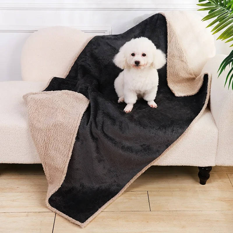 Belro soft and cozy dog sleeping blanket in neutral color, perfect for comfortable rest and bedding comfort.