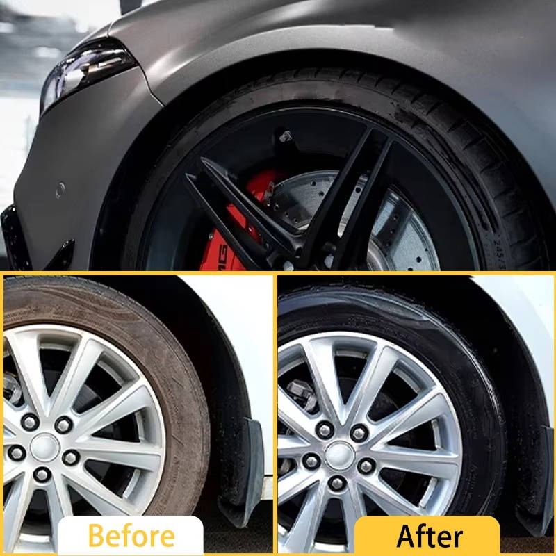 Belro 2 Pack Tire Shine Spray for home and garden decor, featuring sleek bottles with glossy finish and spray nozzles.