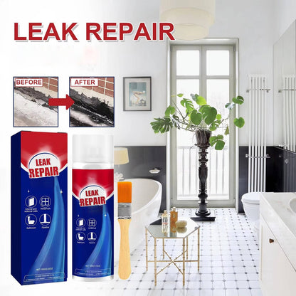 Belro 2-pack waterproof leak repair sealant spray for all-purpose sealing, shown in a spray bottle with nozzle and label.