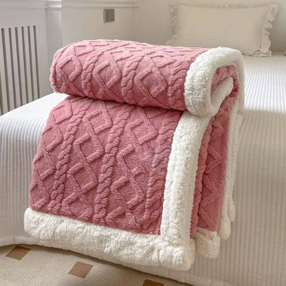 Belro fleece blanket for men, soft and cozy clothing accessory, shown in a relaxed draped style on a neutral background.